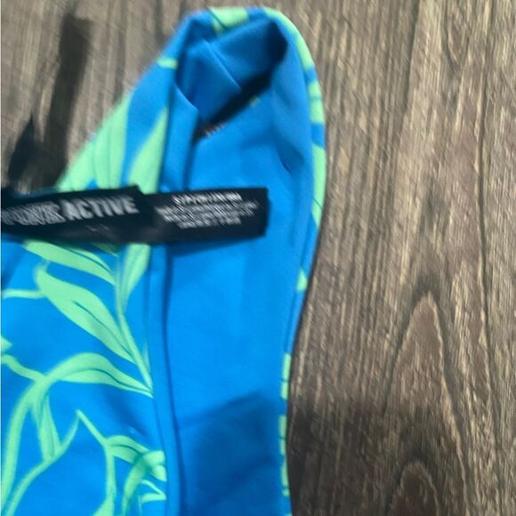 Victoria's Secret Pink Active Swim 4-Way Reversible Top Green Blue Size Small - Picture 4 of 5